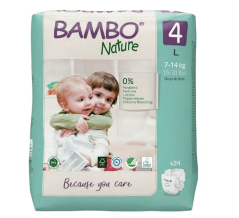 Bambo Nature Baby Diaper - 24 pcs