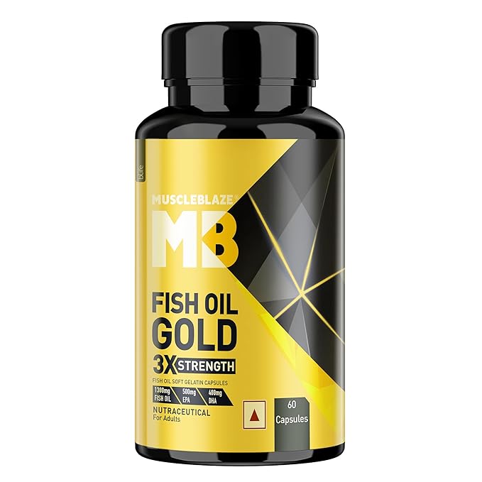 MuscleBlaze Omega 3 Fish Oil Gold