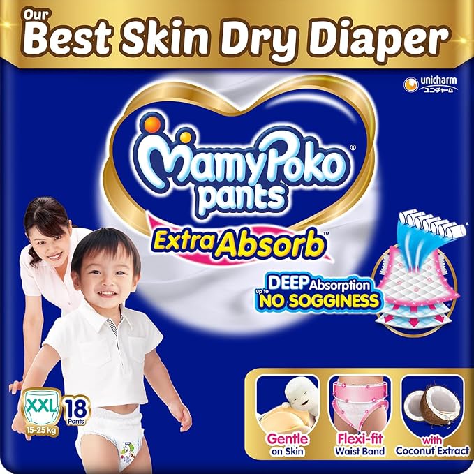 MamyPoko Pants Extra Absorb Baby Diaper - 18 pcs