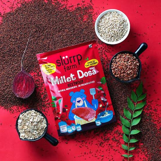 Slurrp Farm Beetroot Dosa Mix - 150 g