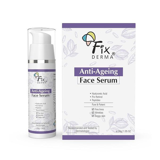 Fixderma Hyaluronic Acid Serum For Anti Ageing | Pro Retinol Serum For Face | Face Serum for Men & Women All Skin Types - 30G
