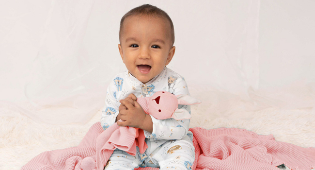 Haus & Kinder Hooded Baby Blanket (Light Pink) - 1 pc