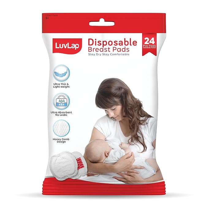 LuvLap Ultra Thin Honeycomb Nursing Breast Pad - 24 pcs