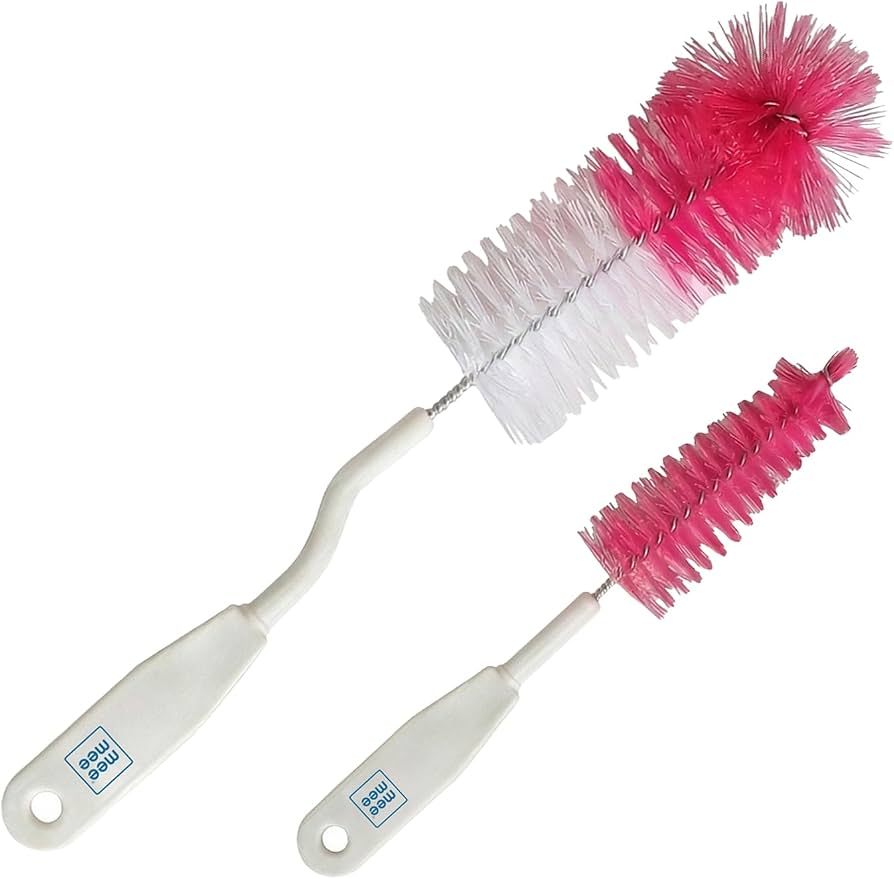 Mee Mee 2 in 1 Baby Bottle & Nipple Brush - 1 set