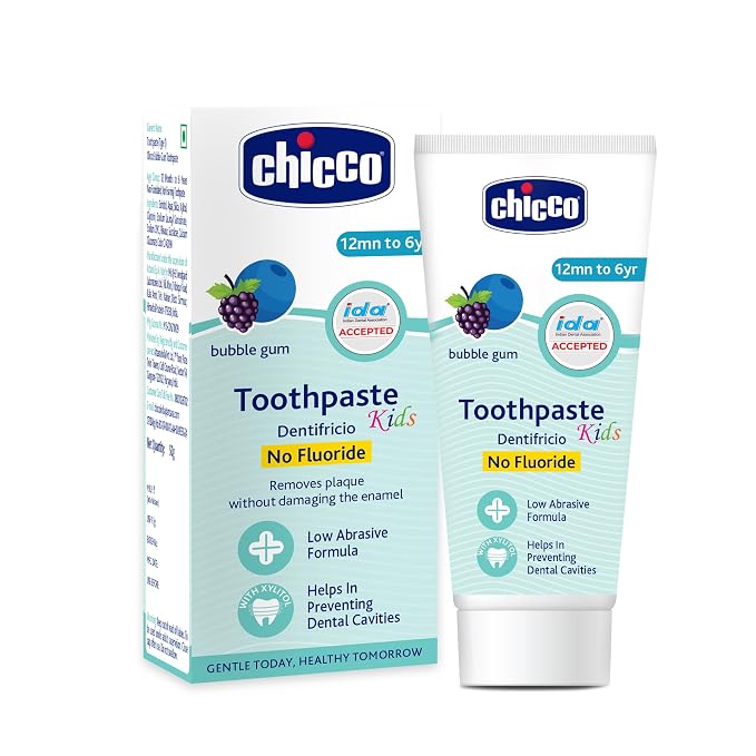 Chicco Bubblegum Kids Toothpaste (No Fluoride) - 50 g