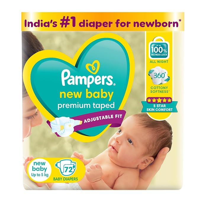 Pampers New Baby Diaper - 72 pcs