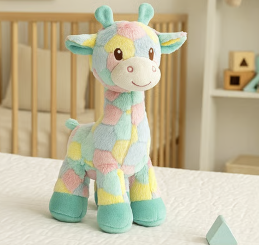 Dimpy Stuff Giraffe Rainbow Soft Toy for Baby - 1 pc