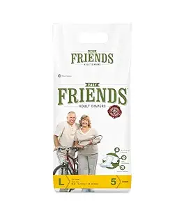 Friends Easy Adult Diaper Tape Style (L, 29.53-57.09")